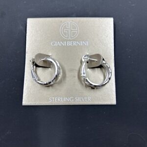 Giani Bernini Filagree Small Hoop Sterling‎ Silver Earrings
